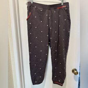 Sundance Heart to Heart Jogger w White Hearts Size Large